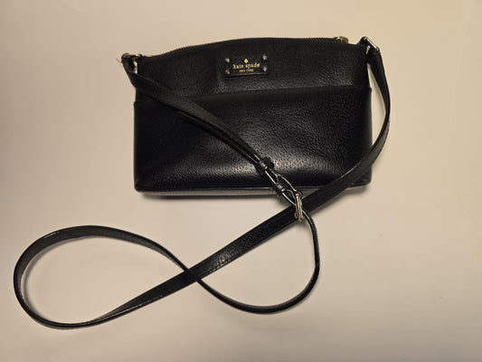 Kate Spade Black Leather Crossbody Purse