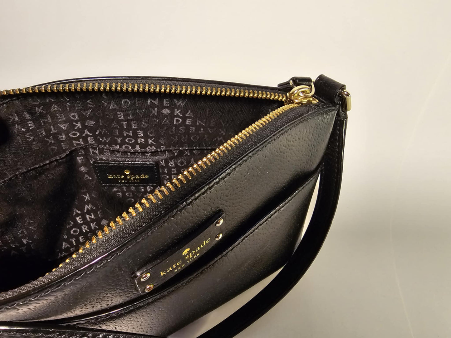 Kate Spade Black Leather Crossbody Purse